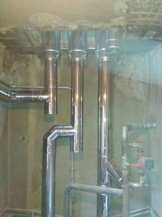 Дымоход димохiд труба сендвич замер изготовление монтаж