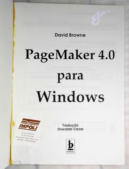 Livro PageMaker 4.0 para Windows64750578491651123