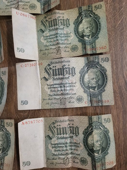 Stare banknoty polskie, niemieckie i inne