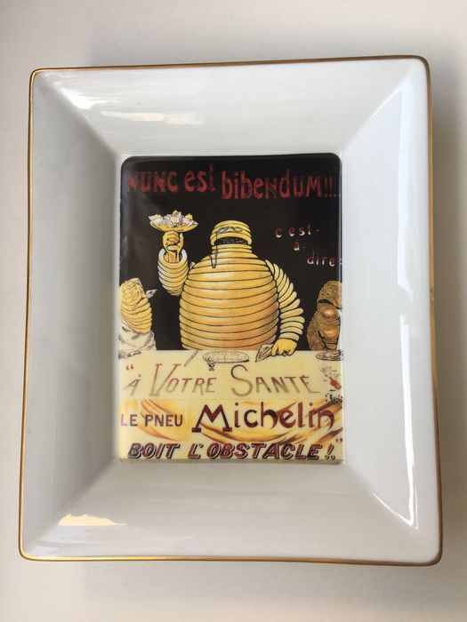 MICHELIN Pocket Ashtray / Coin Tray in Limoges Porcelain