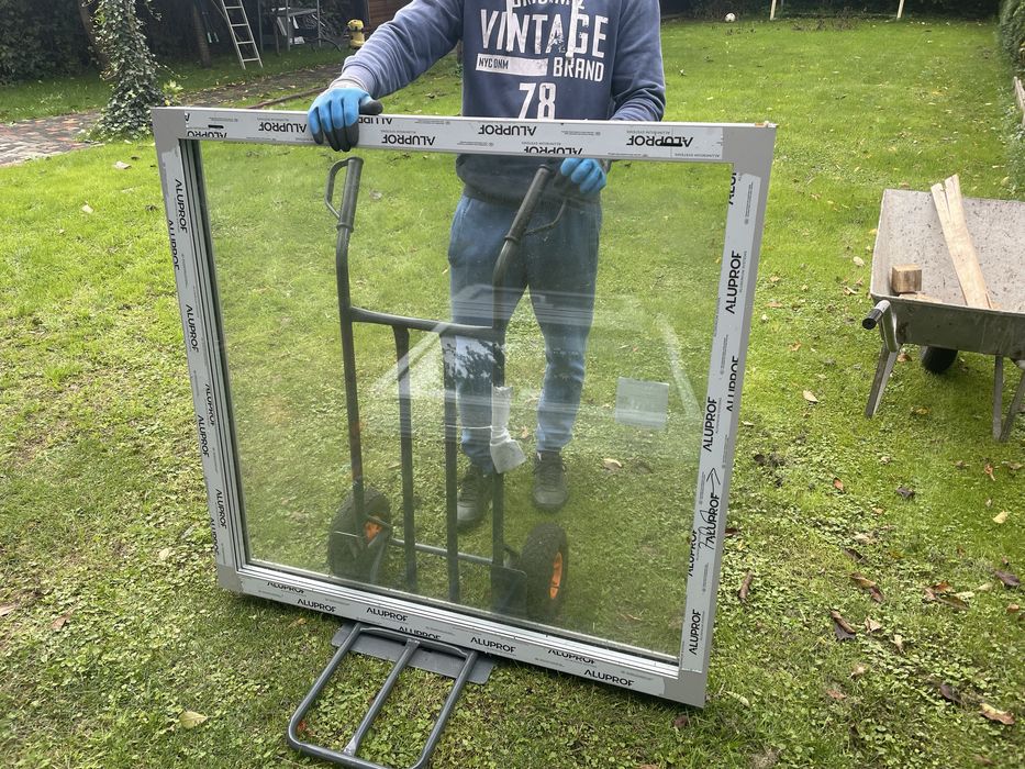 Okna stałe fix 2x223/127 i 123/118cm