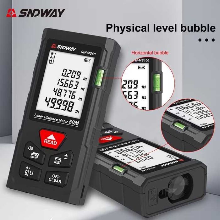 Medidor de distância a laser SNDWAY 70 mt. Novo. Em caixa.