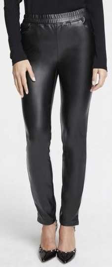 12) Spodnie czarne eco skóra 44 NOWE