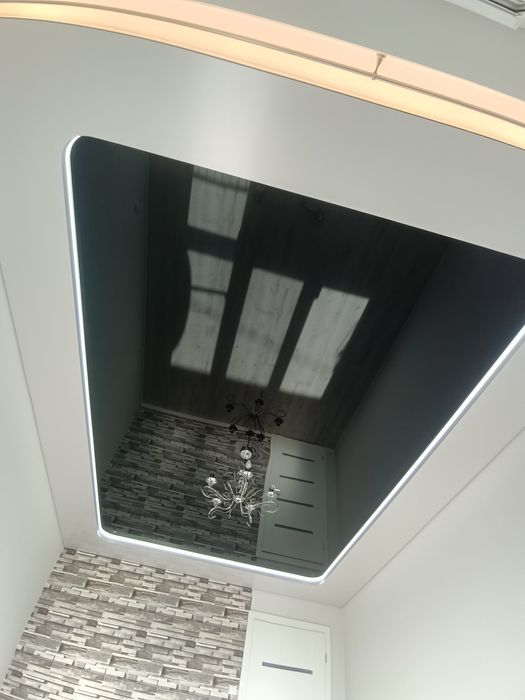 Wykończenie wnętrz sufit napinany oświetlenie LED