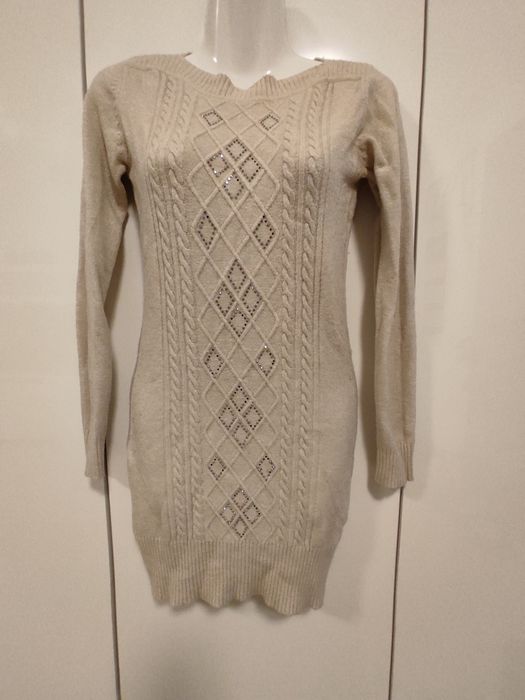 Phuong Mai Długi Sweter 36/38 Angora i Wiskoza