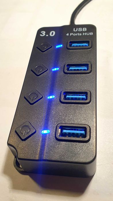 Adapter Hub rozdzielacz 4xUSB rozgałęźnik