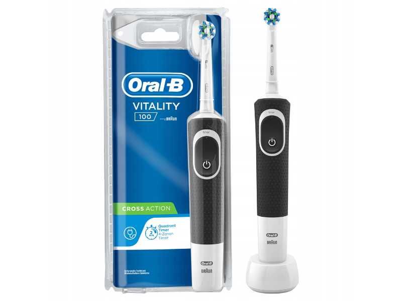 Szczoteczka elektryczna Oral-B Vitality 100 Cross Action czarna timer