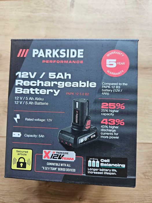 Akumulator Parkside 12V 5Ah