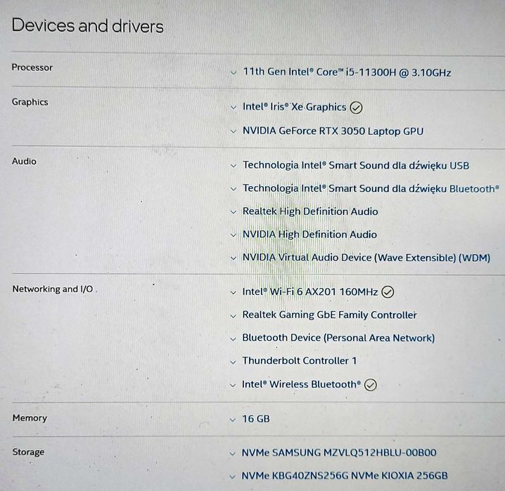 Asus TUF DASH Gaming =15,6" IPS 144Hz= 16GB SSD250GB+SSD500GB
