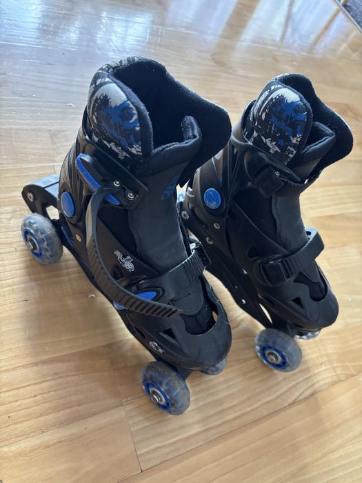 Wrotki dziecięce chłopięce dziewczęce 33-36 rozsuwane