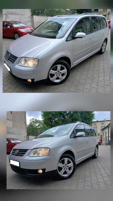Śliczny Doinwestowany  Vw Touran.Automat Dsg Grzane Fotele Ekran High-LINE