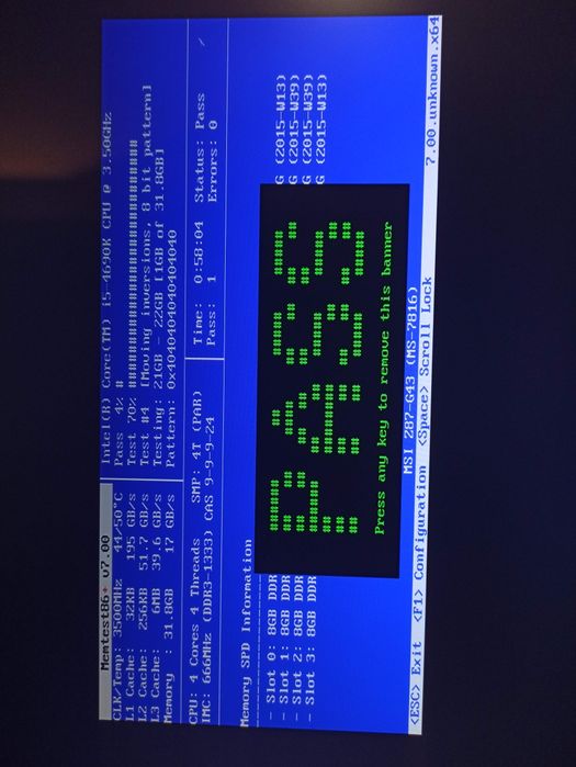 32GB DDR3 DIMM 4x 8GB Pamięć RAM do PC 1,5V