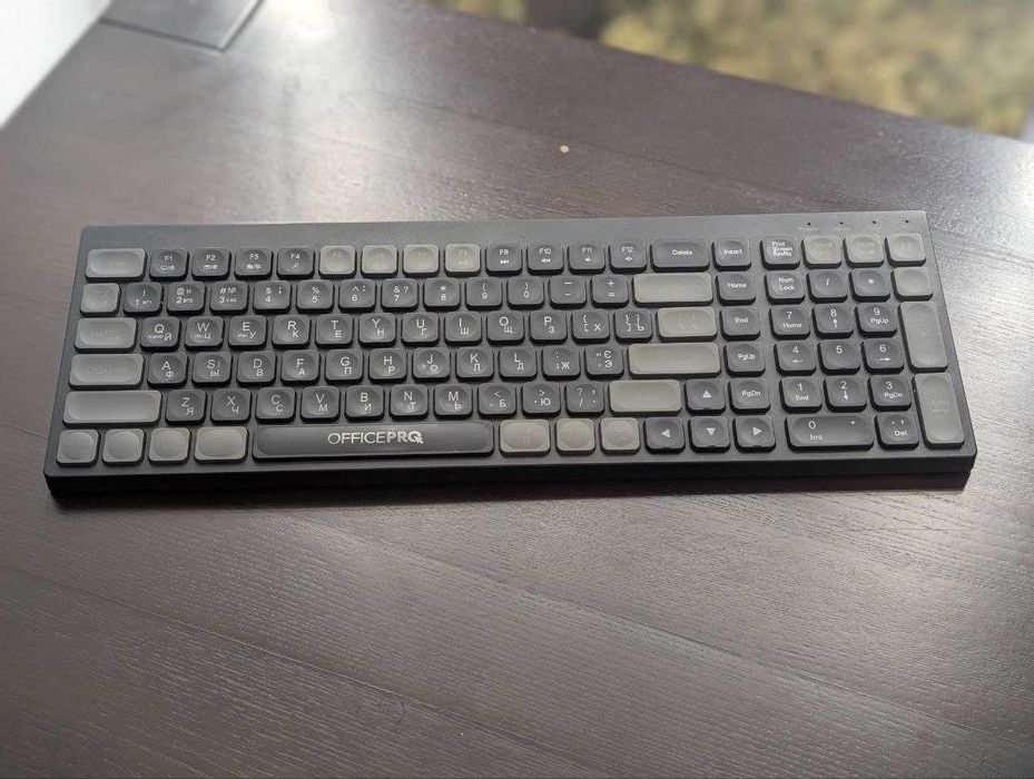 Беспроводная клавиатура OfficePro (Bluetooth + 2.4GHz) /Blac