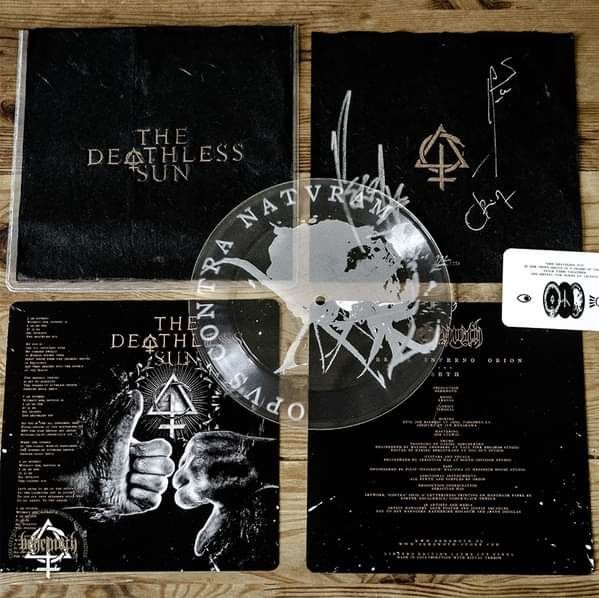 Behemoth 'The Deathless Sun' 7'' lathe vinyl - limit 222