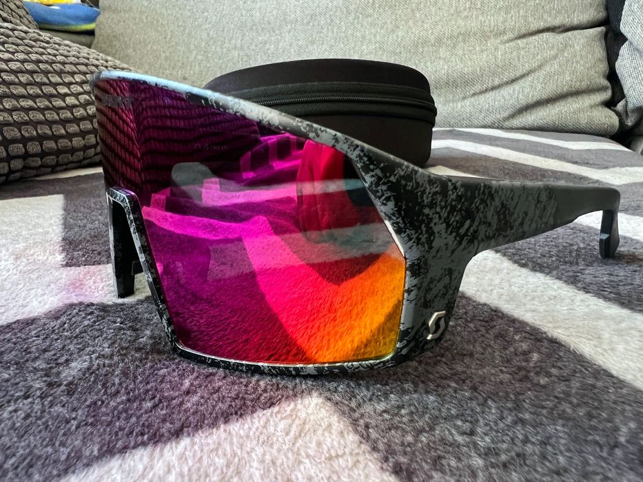 Okulary Przeciwsłoneczne Scott Pro Shield Marble Black / Teal Chrome