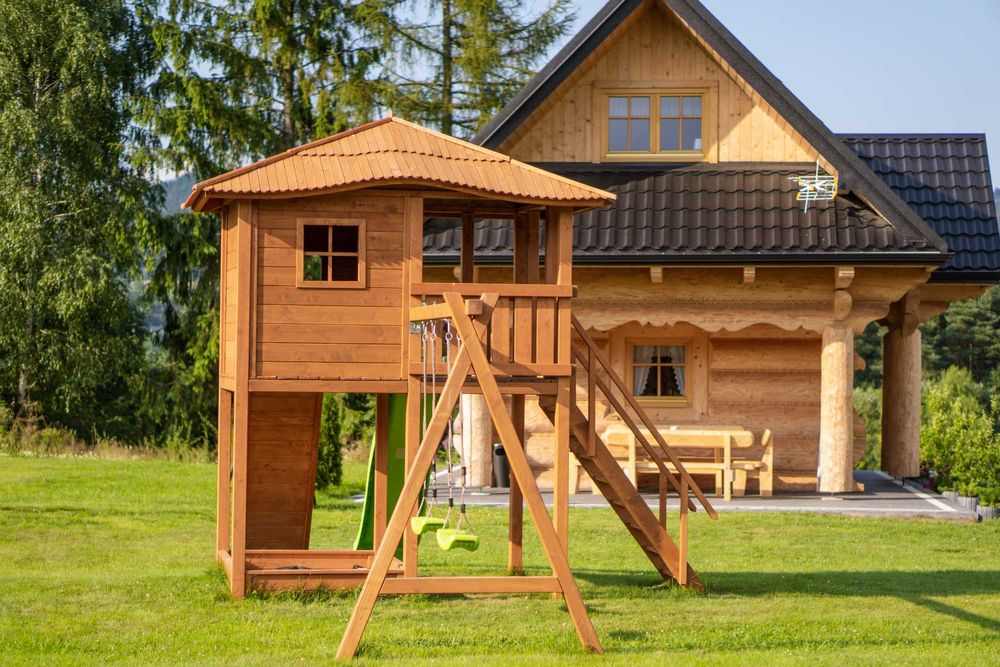 Drewniany Góralski domek z balią w Górach Podhale "Na Zogrodzie"