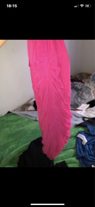 Vestido rosa de festa da shein