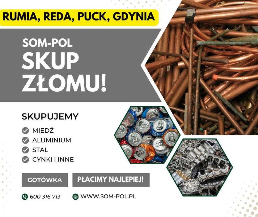 SKUP ZŁOMU METALI KOLOROWYCH Odbiór Od Klienta, Gotówka Od Ręki !!!!!