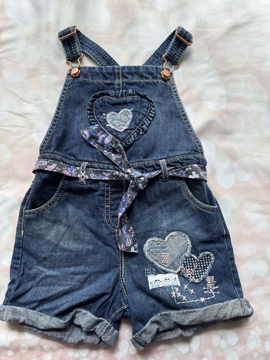 Jeansowe ogrodniczki George  110–116 cm