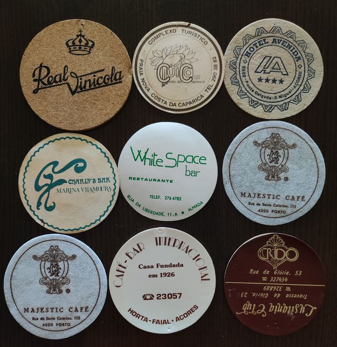 Lote de bases para copos