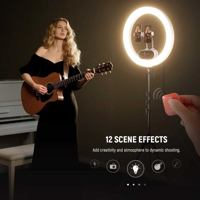 Кільцевий світильник 100 Вт NEEWER RH100B 19" Кольцевая лампа кільцева