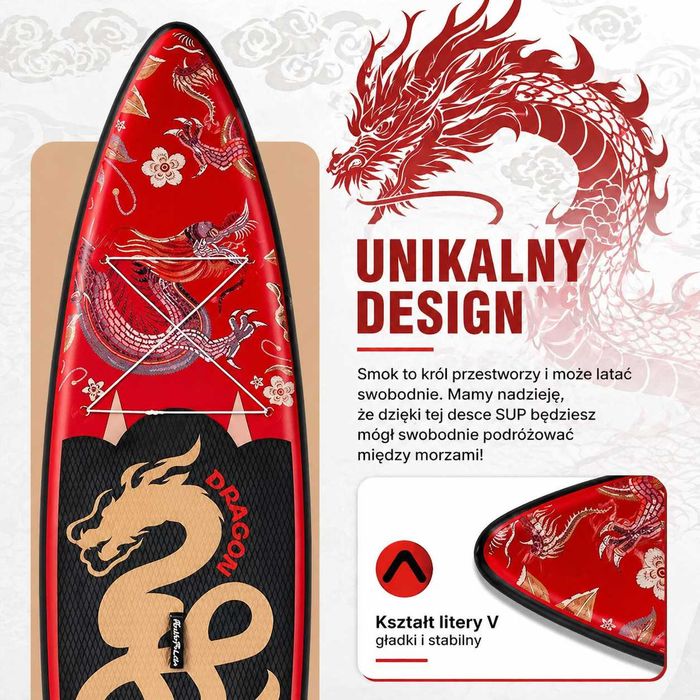 Deska SUP 335CM Do pływania full zestaw