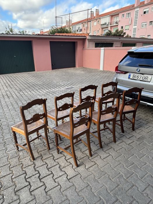 7 Cadeiras para restauro em madeira de Casquinha