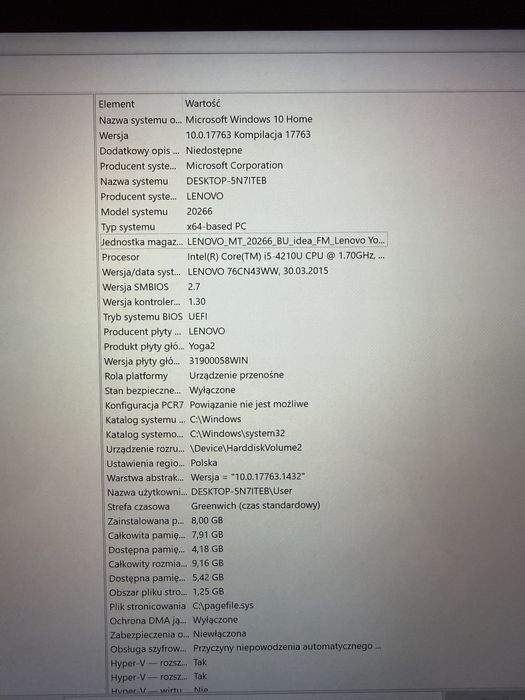 Lenovo Yoga 2 Pro (dotykowy)