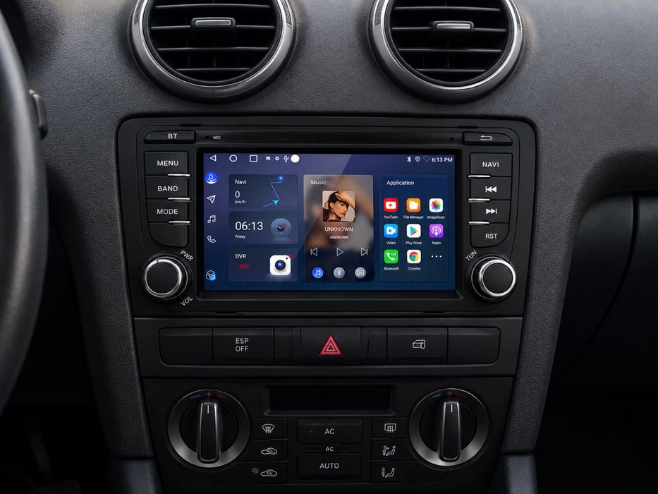 System multimedialny JUNSUN 2 DIN dla Audi A3 S3 RS3 8P Carplay Android Auto 64GB black