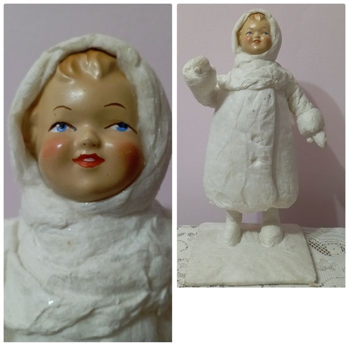 Снегурочка опилки ф-ка Победа Киев 1962г ёлочная игрушка СССР