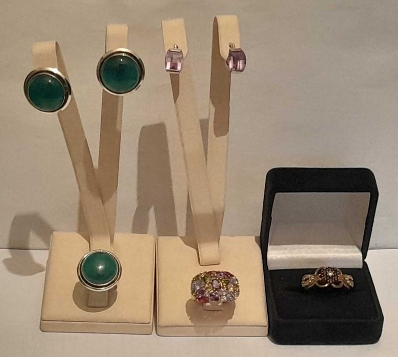 Кольцо,серьги  серебро  925 проба