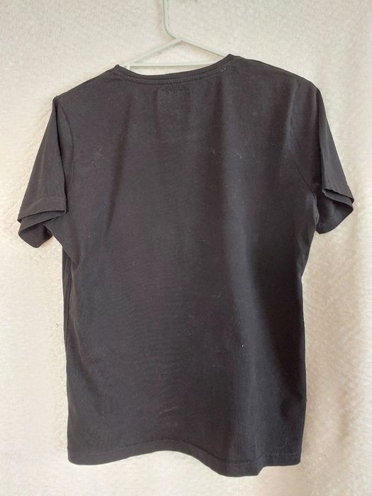 T-shirt, czarny gładki. Wólczanka. rozmiar L