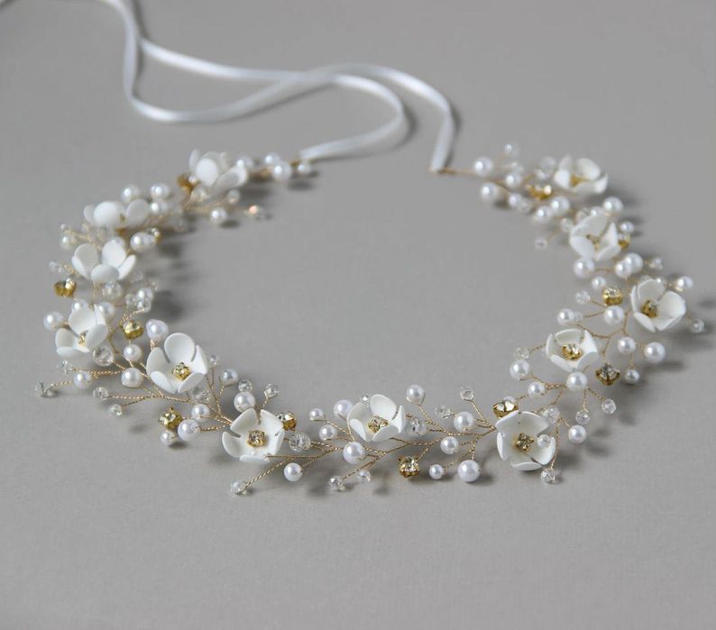 Wianek komunijny / Opaska do włosów (komunia, ślub, wesele)