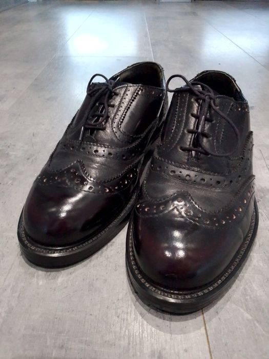 Skórzane półbuty rozmiar 40 Conhpol oksfordki