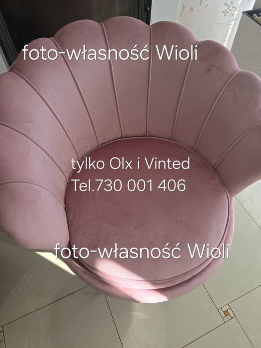 Fotel muszelka-stan idealny