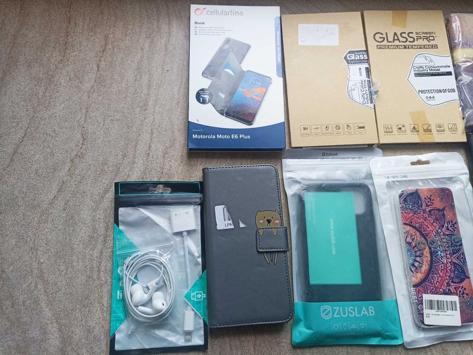 Zestaw szkła na telefon, pokrowce +gratis