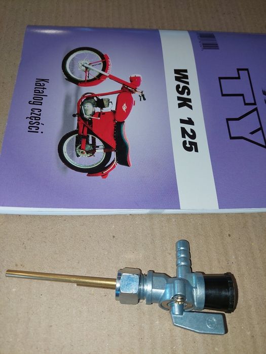 Sprzedam nowy zestaw kranik zbiornika baku paliwa+katalog czesci wsk