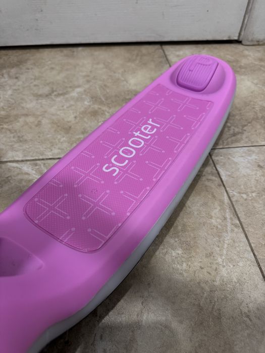 Дитячий самокат iTrike 8899-pink рожевий Maxi-big з регулюванням керма