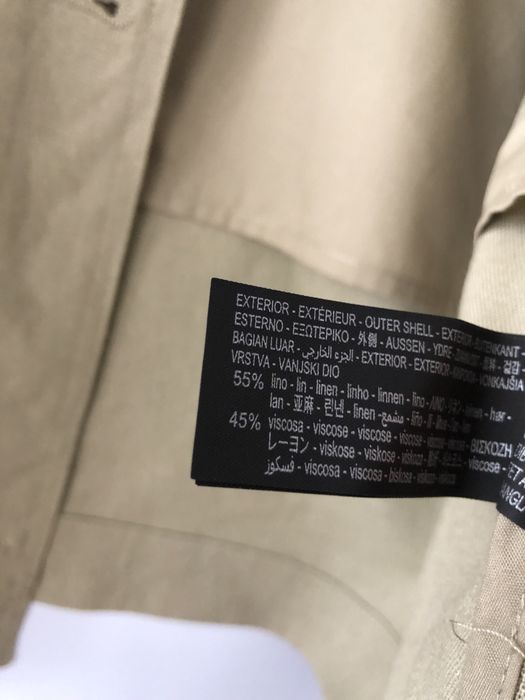 Лляний піджак жакет ZARA M