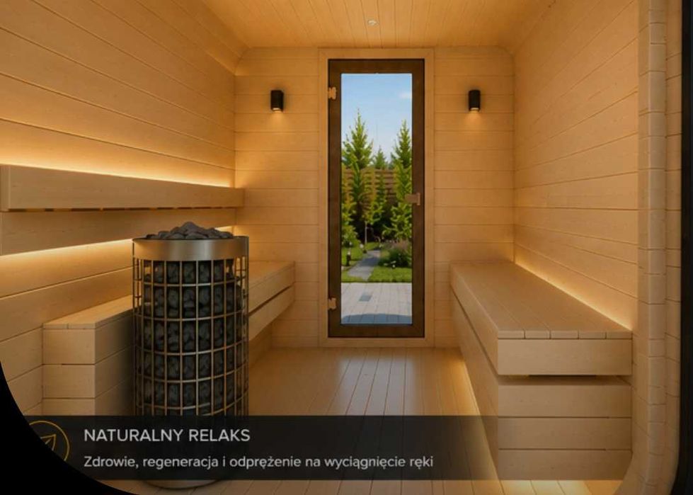 SAUNA QUADRO – Gotowa sauna ogrodowa, super jakość