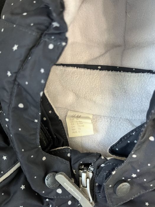 Комінезон зимовий H&M 6-9 місяців, 74 см