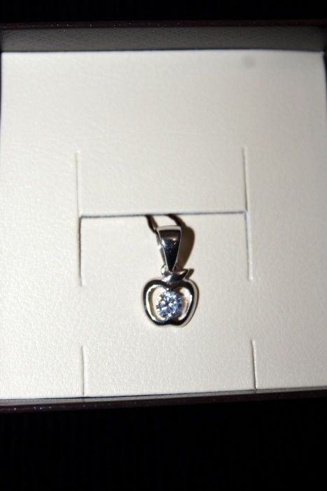 Обмен Кулон Подвеска "Ключик от счастья" с камнями. Серебро 925. Родий