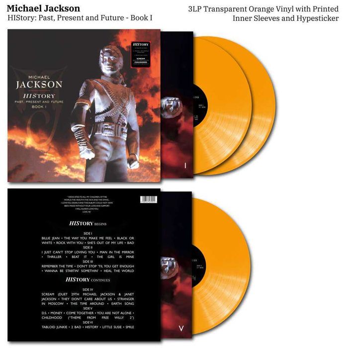 Michael Jackson - History past,present and future  book 1 / Winyl