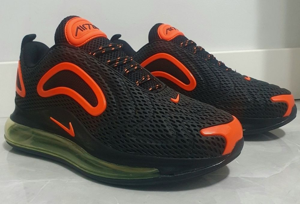 Buty nike air max 720 sportowe męskie czarno pomarańczowe  44 rozmiar