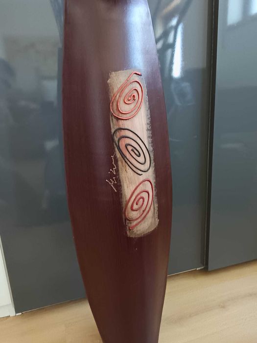 Vaso Decorativo Alto em louça com Flores Secas