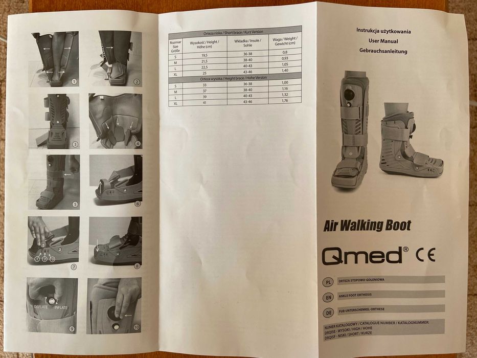 But ortopedyczny typu Air Walker