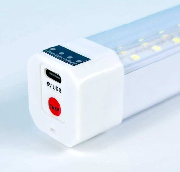 Светодиодная лампа HT-838 120W 2400mAh 50cm (с фонарем и индикатором)