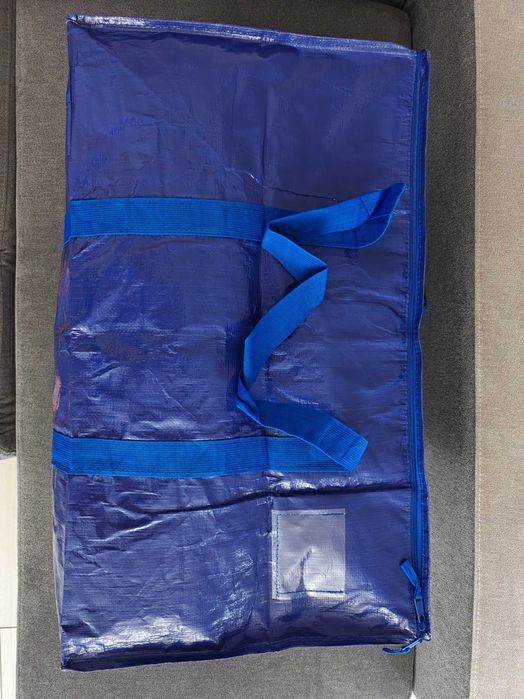 Torba do przechowywania 100L 70x33x40 cm niebieska do przeprowadzki