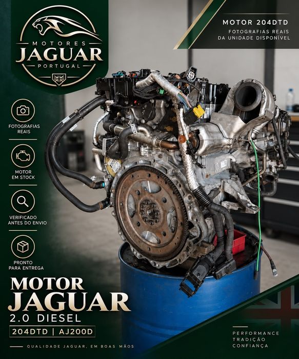 Motor Jaguar Land Rover 2.0 Diesel 204DTD AJ200D 12 Meses Garantia