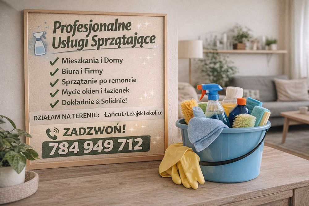 Profesjonalne Usługi Sprzątające | Łańcut/Leżajsk i okolice |